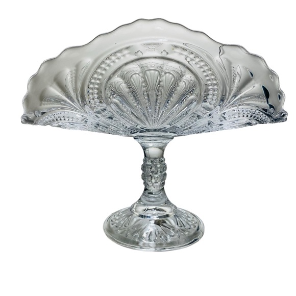 Other - 1906 Bryce Higbee Anona Vintage Teardrops Clear EAPG Pressed Glass Banana Boat